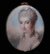 Richard Cosway Miss Franks oil painting